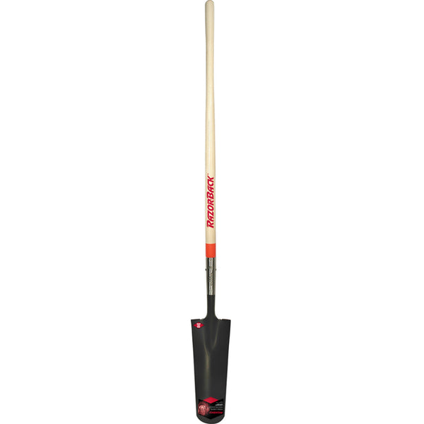 Razor-Back® 47117 Closed Drain Spade with Wood Handle, 16" Steel Blade