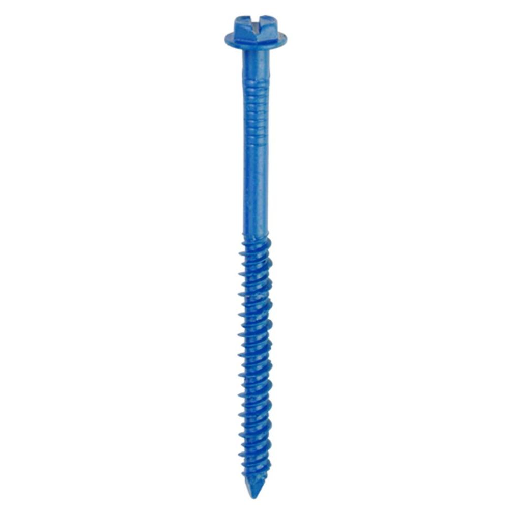 Tapcon® 24345 Hex-Washer-Head Concrete Anchors, 1/4" x 4", 25-Count