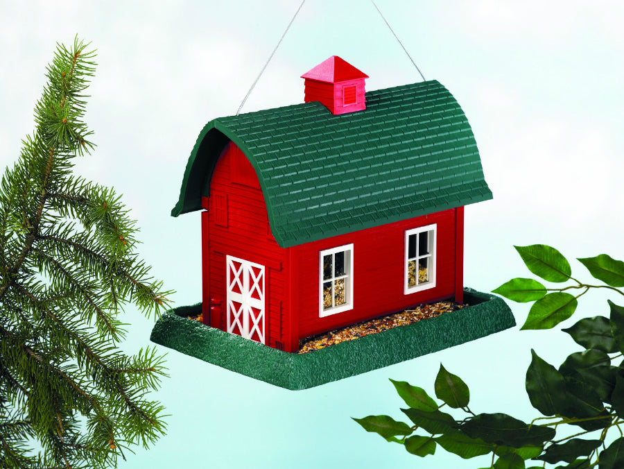 North States 9061 Red Barn Birdfeeder, Large