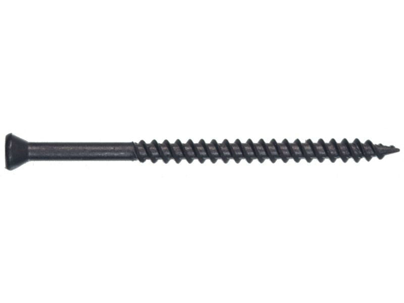 Hillman™ 47314 Square-Drive Sharp Point Trim Screws, Black, 6 x 2.25", 1 Lb