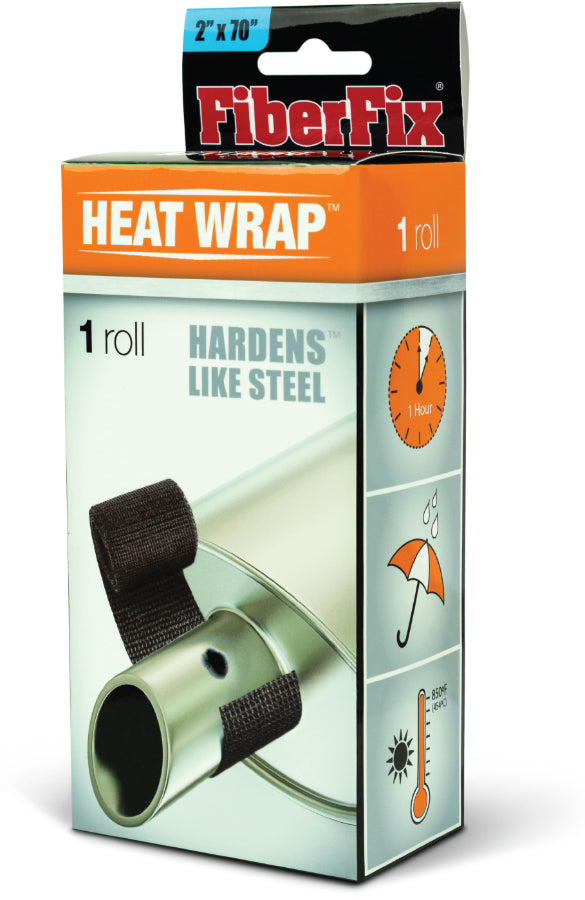 FiberFix™ 857101004235 Hi-Temp Heat Wrap, 2" x 70" Roll