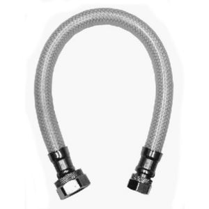 Homewerks® 7228-12-38-2 Poly Vinyl Faucet Connector, 3/8" COMP x 1/2" FIP x 12"