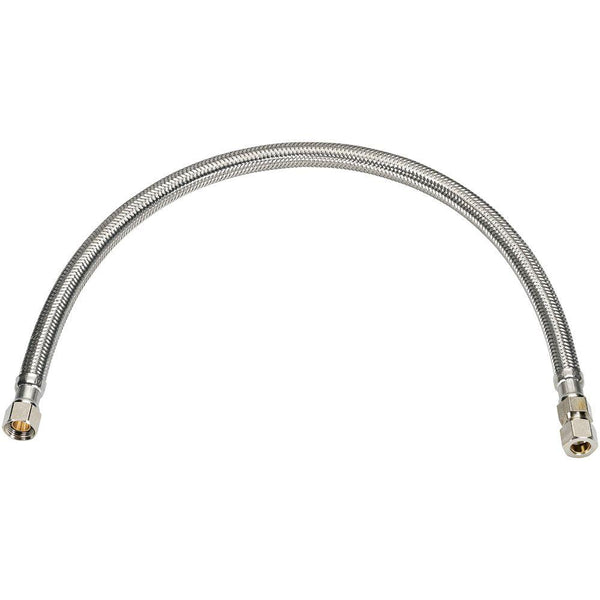 Homewerks® 7223-20-38-4 Braided Stainless-Steel Faucet Connector, 3/8"x3/8"x20"