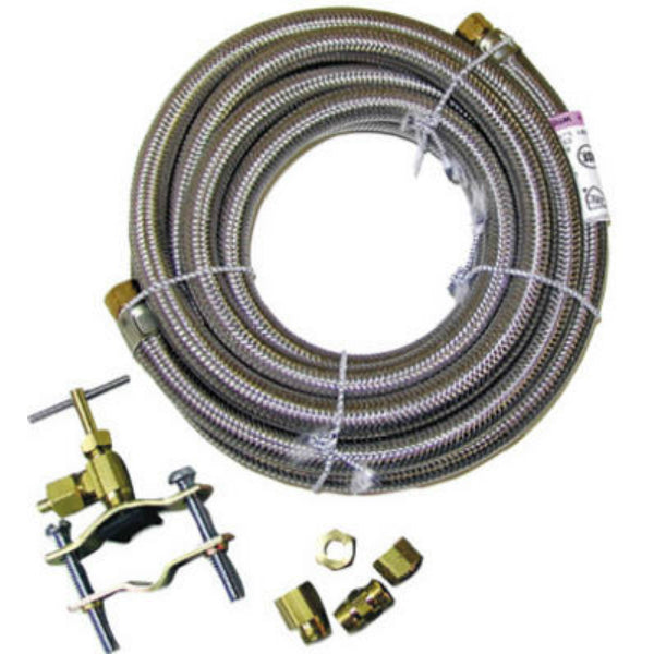 Homewerks® 7253-10-14-KIT Ice Maker Kit with Saddle Valve, 1/4" x 1/4" x 10'
