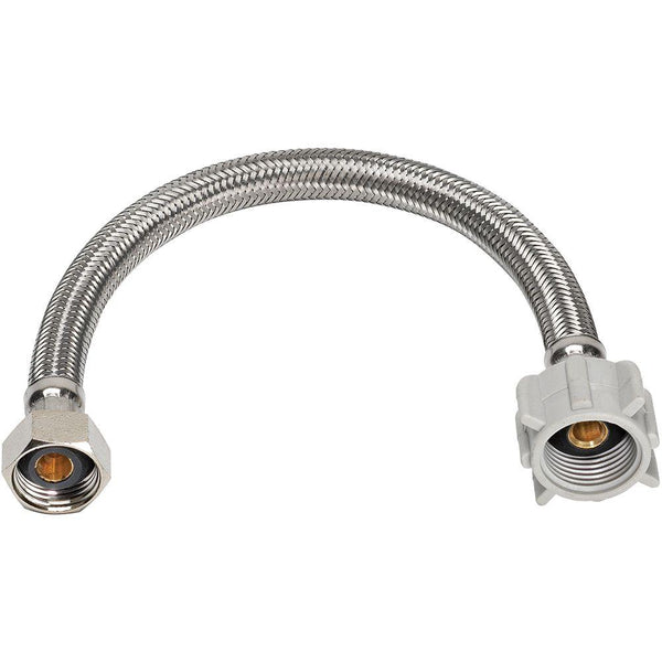 Homewerks® 7233-16-12-1 Stainless Steel Toilet Connector, 1/2"FIP x 7/8"BC x 16"