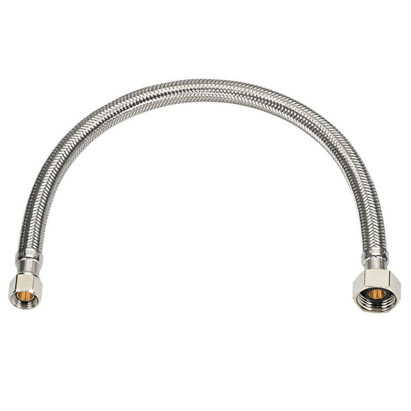 Homewerks® 7223-36-38-2 Braided Stainless-Steel Faucet Connector, 3/8"x1/2"x36"