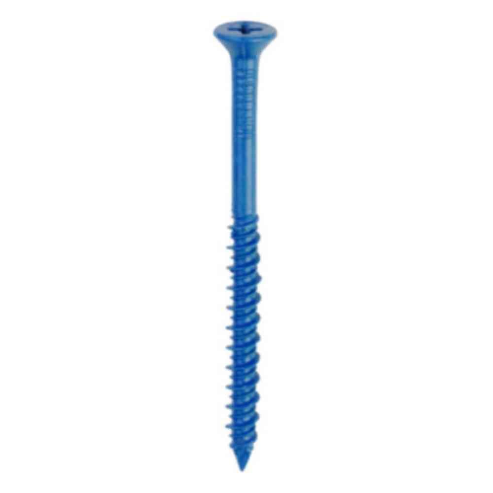 Tapcon® 24397 Phillips Flat-Head Concrete Anchors, Blue, 3/16"x2-1/4", 25-Count