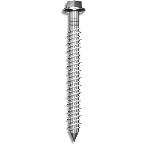 Tapcon® 26130 Hex-Head Concrete Anchors, Stainless Steel, 1/4" x 2.75", 8-Count