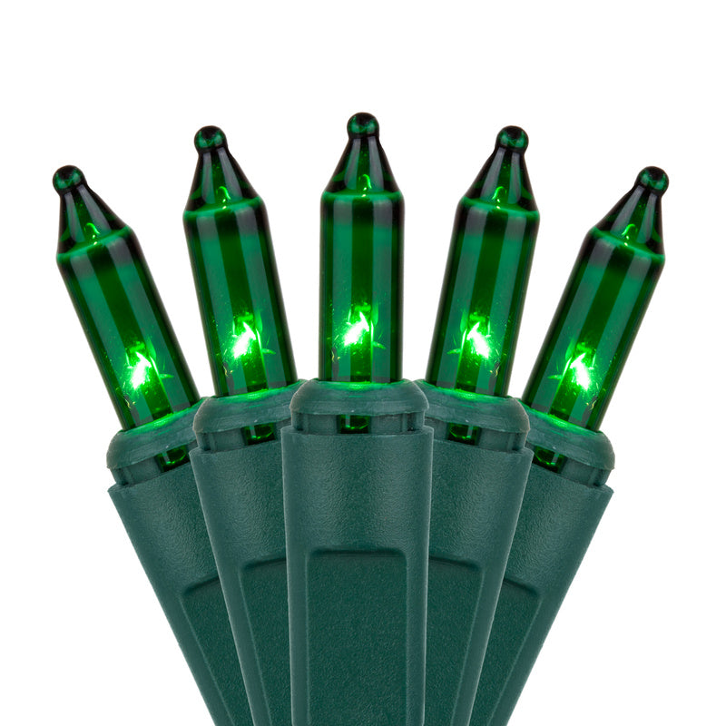 Holiday Wonderland 4007-88A Christmas Green Mini Light Set, 100 Light