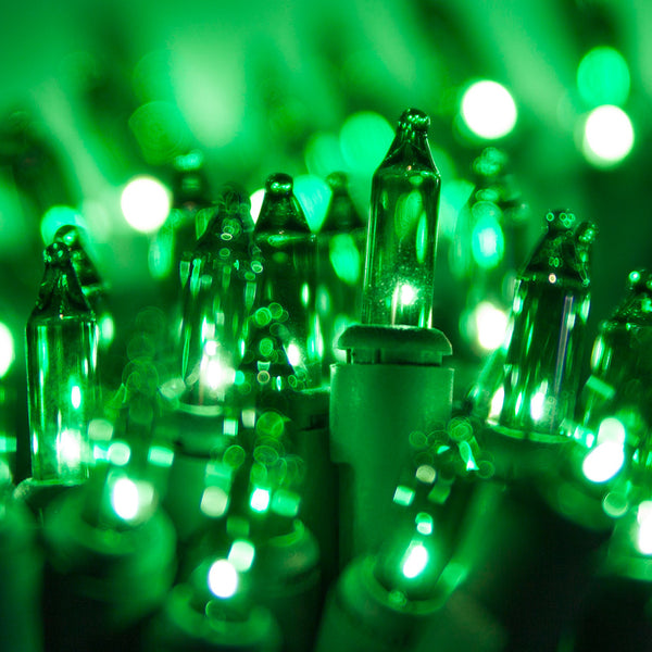 Holiday Wonderland 4007-88A Christmas Green Mini Light Set, 100 Light