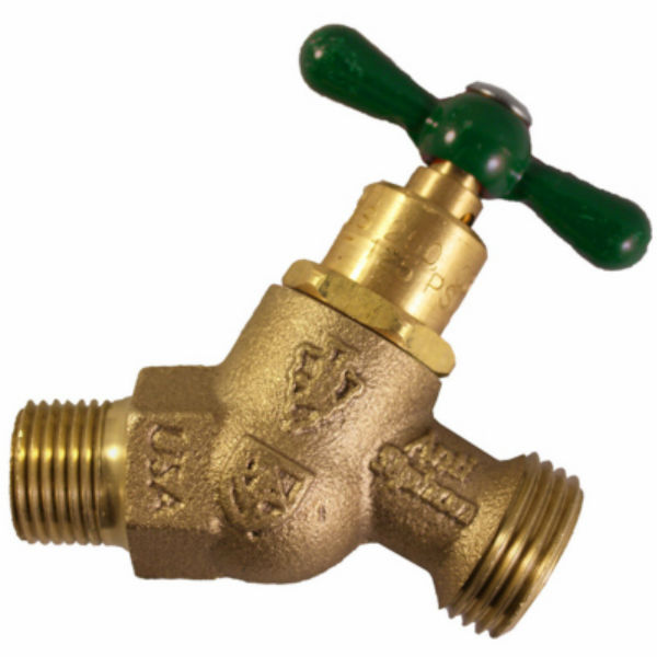 Arrowhead® 261-LF Arrow-Breaker® No-Kink Hose Bibb, 1/2" MIP x 3/4"