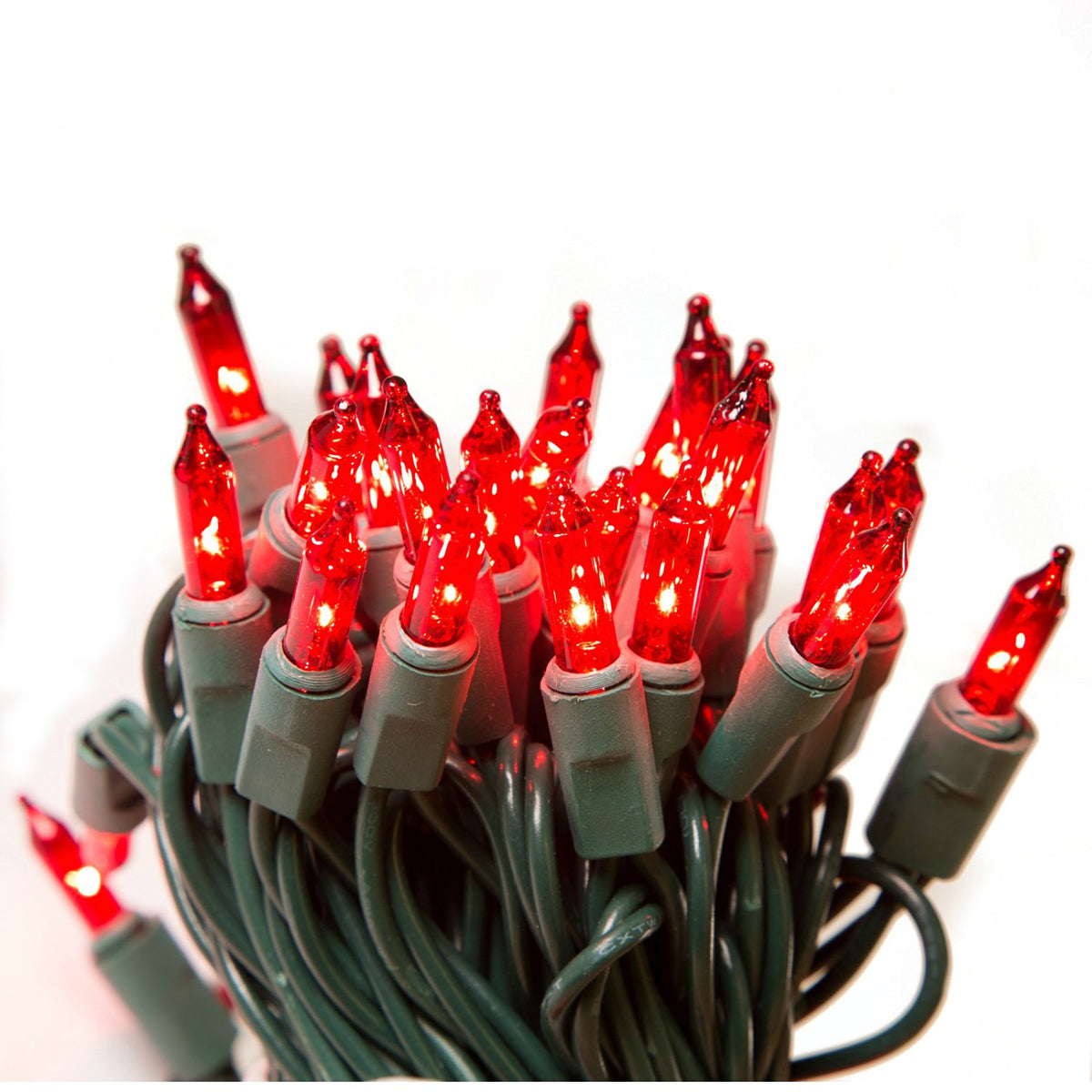 Holiday Wonderland 4003-88A Christmas Red Mini Light Set, 100-Light
