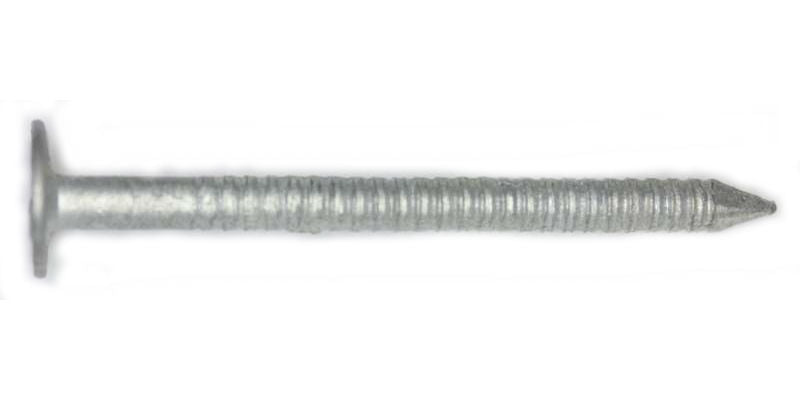 Maze Nails R102A-5 Ring-Shank Roofing Nail, 1.25", 5 Lb, Hot-Dip Galvanized