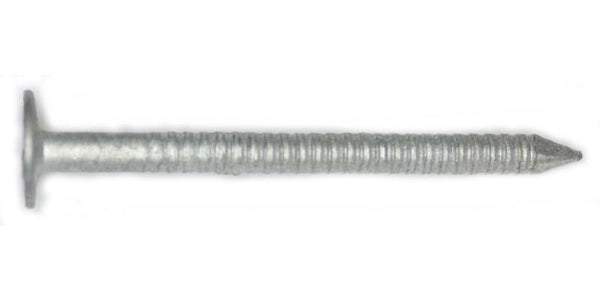 Maze Nails R102A-5 Ring-Shank Roofing Nail, 1.25", 5 Lb, Hot-Dip Galvanized
