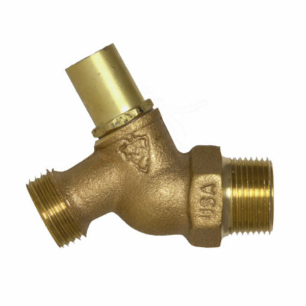 Arrowhead® 251LKLF No-Kink Loose Key Hose Bibb, Red Brass, 1/2" MIP x 3/4"