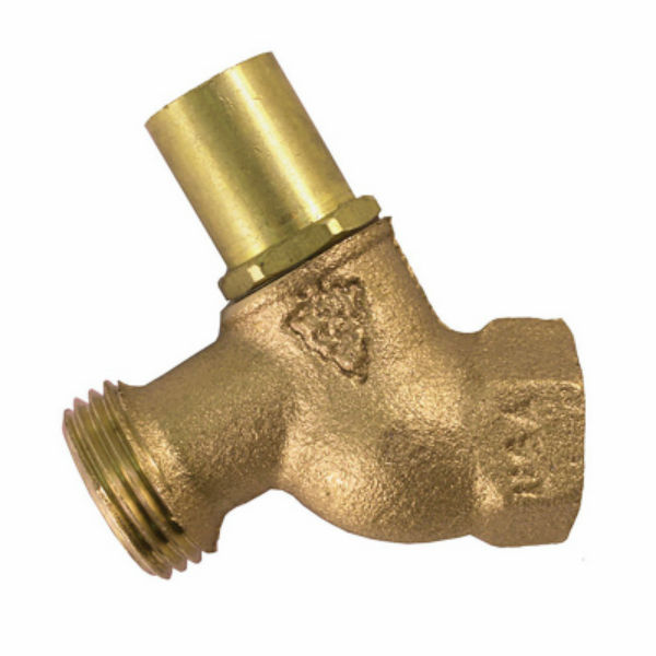 Arrowhead® 253LKLF No-Kink Loose Key Hose Bibb, Red Brass, 1/2" FIP x 3/4"