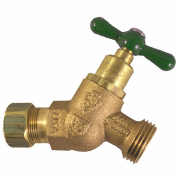 Arrowhead® 264CC-LF Arrow-Breaker® No-Kink Hose Bibb, 1/2" CC x 3/4"