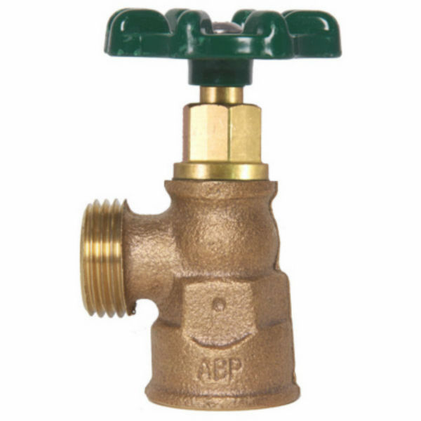 Arrowhead® 220LF Red Brass Boiler Drain, 3/4" FIP x 3/4" Hose Connection