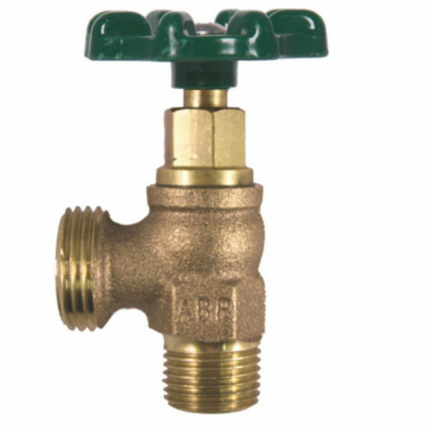 Arrowhead® 221LF Red Brass Boiler Drain, 1/2" MIP x 3/4" Hose Connection
