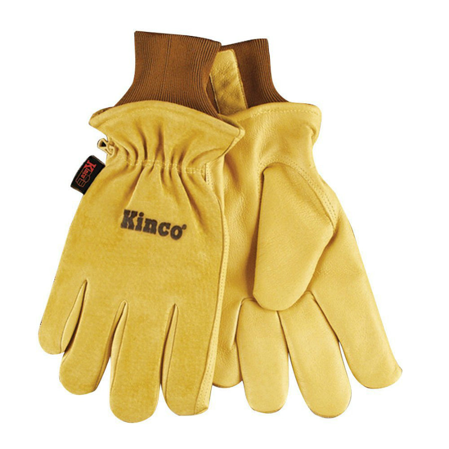 Kinco® 94HK-L Men's Grain Drivers Glove with Suede Pigskin Leather Back, Large