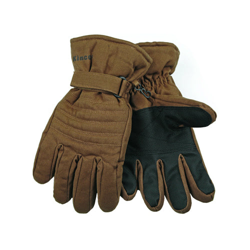 Kinco 1170-L Duck Fabric Ski Glove, Large, Brown