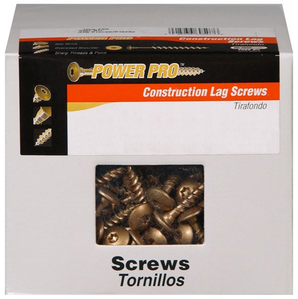 Hillman™ 47879 Star Drive Construction Lag Screws, Bronze, 5/16" x 6", 60-Count