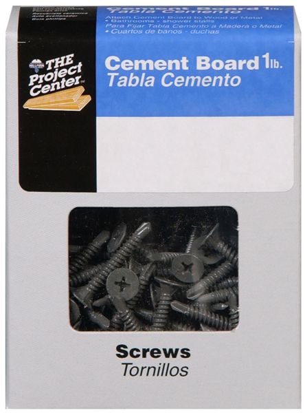Hillman™ 47136 Self-Drilling Cement Board Screw, Gray Ceramic, #8 x 1-5/8", Lb