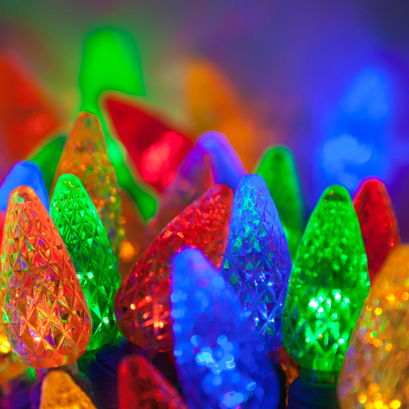 Holiday Wonderland 47941-88A Christmas C6 LED 200-Light Set, Multi-Color, 51'