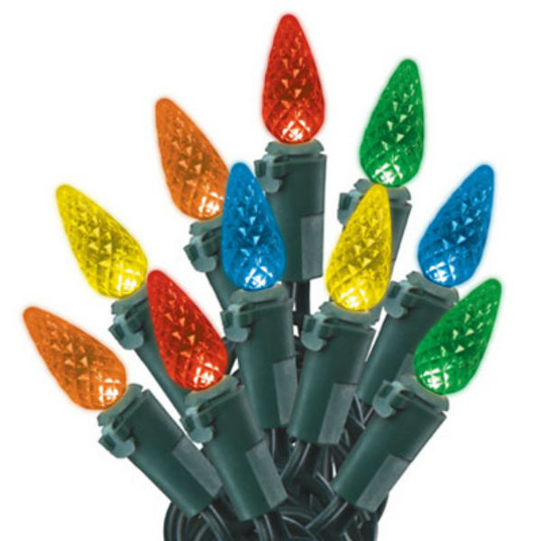 Holiday Wonderland 47698-88A Christmas C3 LED 70-Light Set, Multi-Color, 18.6'