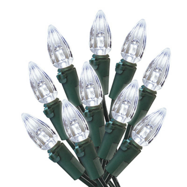 Holiday Wonderland 47701-88A Christmas C3 LED 200-Light Set, Cool White, 51'