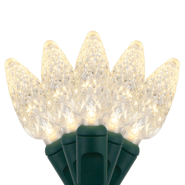 Holiday Wonderland 47870-88A Christmas C6 LED 70-Light Set, Warm White, 18.6'