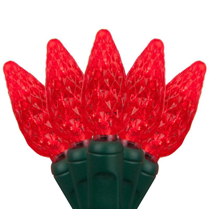 Holiday Wonderland 47876-88A Christmas C6 LED 70-Light Set, Red, 18.6'