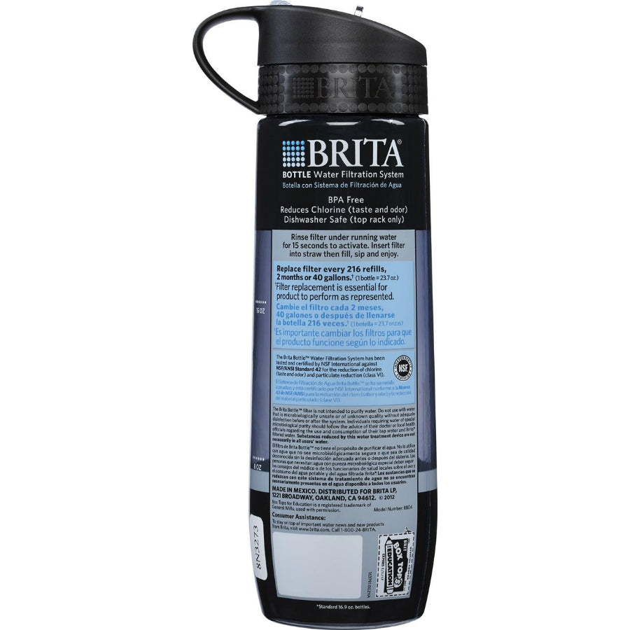 Brita® 35808 Hard-Sided Reusable Water Bottle, 23.7 Oz