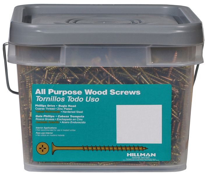 Hillman Fasteners™ 967605 Phillips Drive All Purpose Wood Screw, #8x3", 1/4 Keg