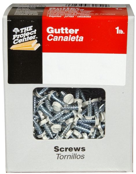 Hillman™ 47711 Gutter & Stovepipe Assembly/Repair Screws, White, 7 x 1-1/2", Lb