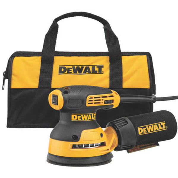 DeWalt® DWE6423K Heavy Duty Random Orbit Sander/Variable Speed/H&L pad, 5", 3A