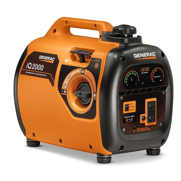 Generac 6866 IQ Series Inverter Portable Generator, 1600W Running/2000W Starting