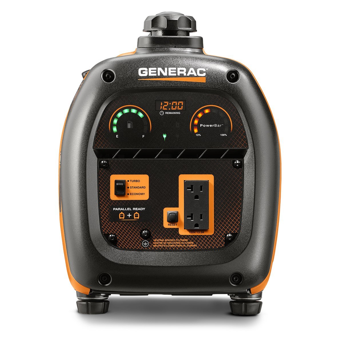 Generac 6866 IQ Series Inverter Portable Generator, 1600W Running/2000W Starting