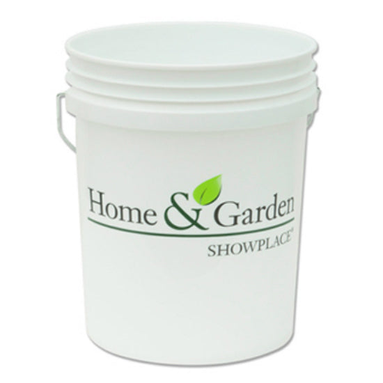 Leaktite™ 05GLHGS Home & Garden Showplace® White Plastic Pail, 5-Gallon