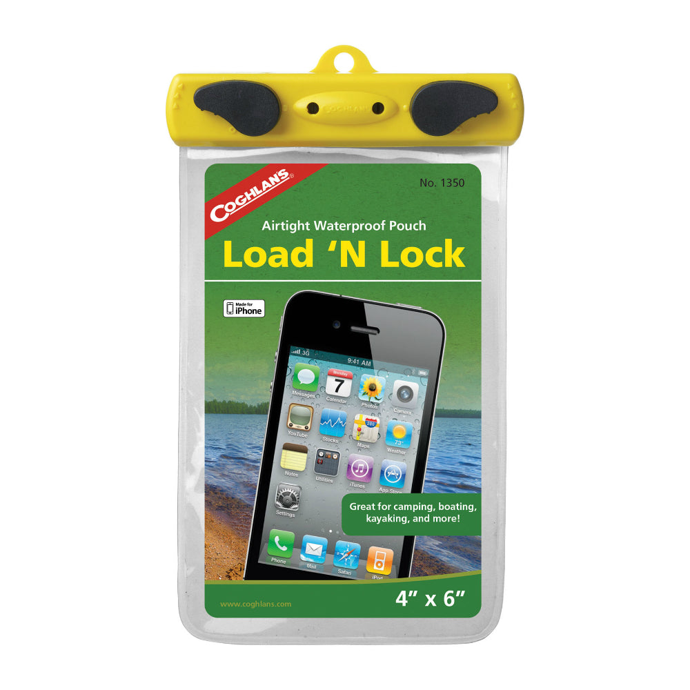 Coghlan's 1350 Load'N Lock Waterproof Pouch for iPhone, 4" x 6"