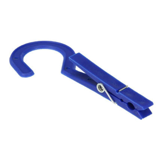Household Essentials® 4716 Hang 'n Dry Plastic Clothespins, Blue, 6-Count