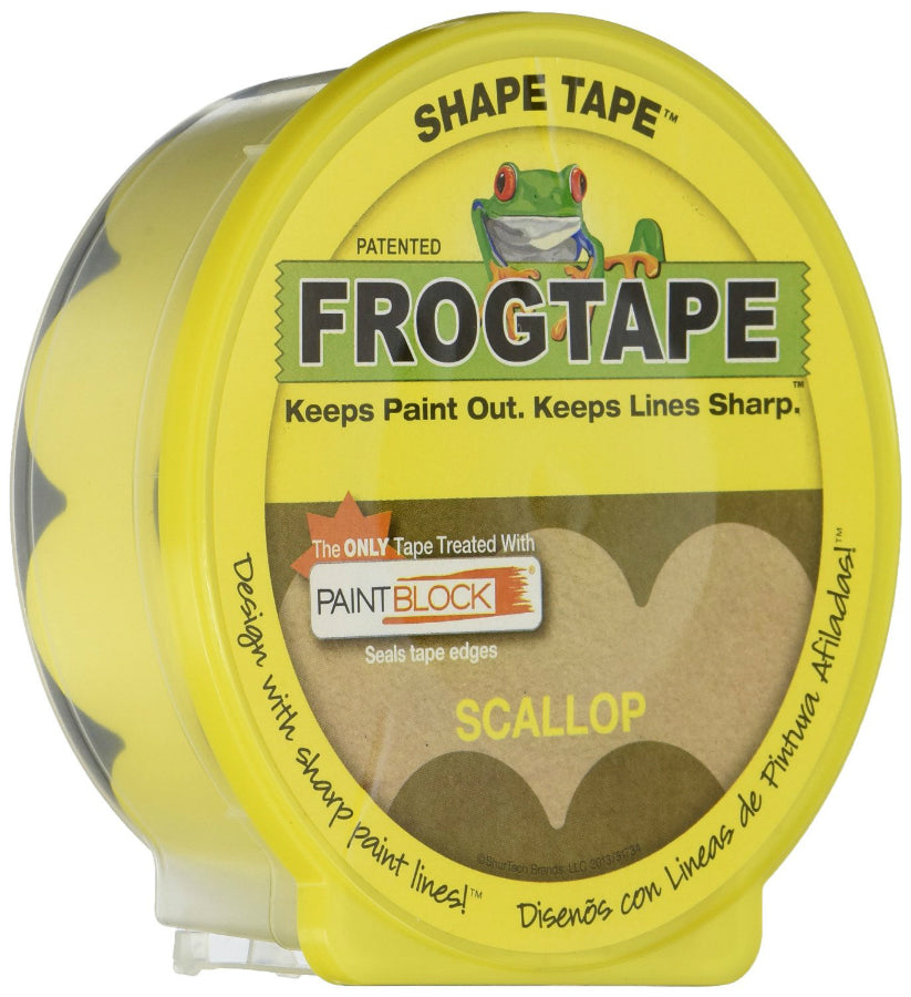 FrogTape® 282548 Pro Painter's Shape Tape™, 1.81" x 25 yd, Scallop Pattern