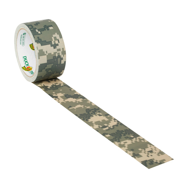 Duck® 1388825 Printed Duct Tape, Digital Camo, 1.88" x 10 Yd