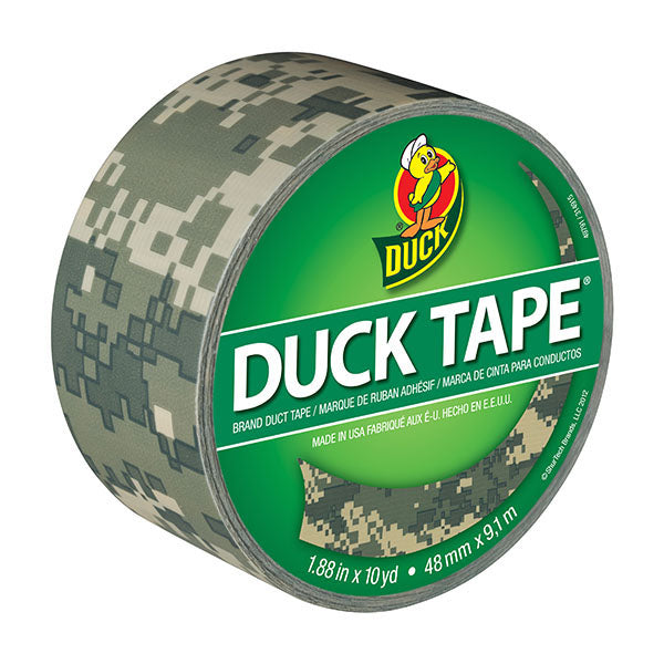 Duck® 1388825 Printed Duct Tape, Digital Camo, 1.88" x 10 Yd