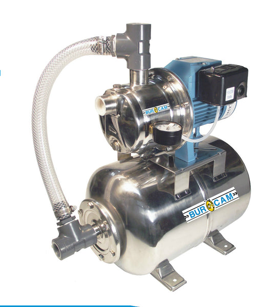 BUR-CAM 506547SS Shallow Well Jet Pump, 3/4 HP, Stainless Steel