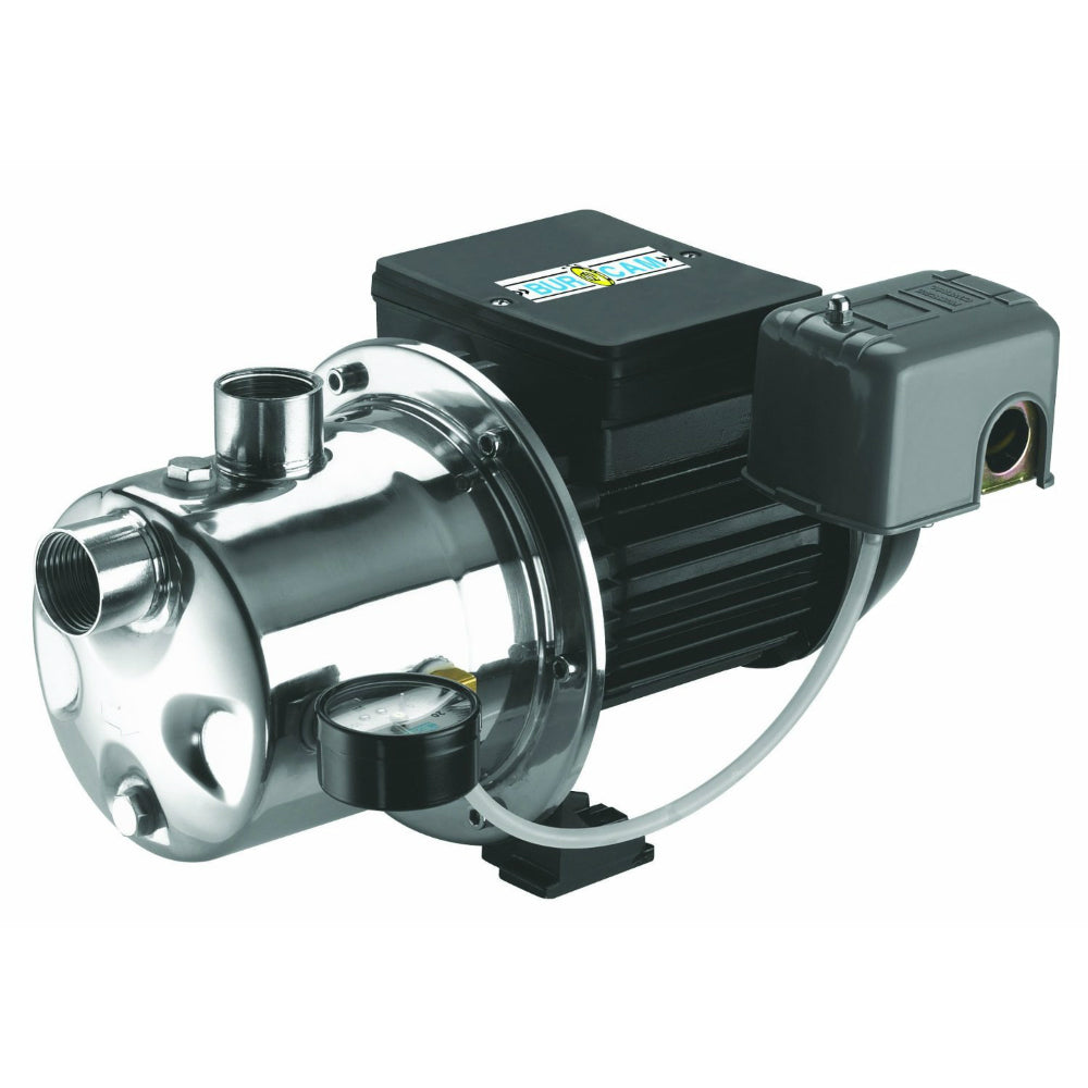 BUR-CAM 506518SS Stainless Steel Shallow Well Jet Pump, 3/4HP, 115/230V