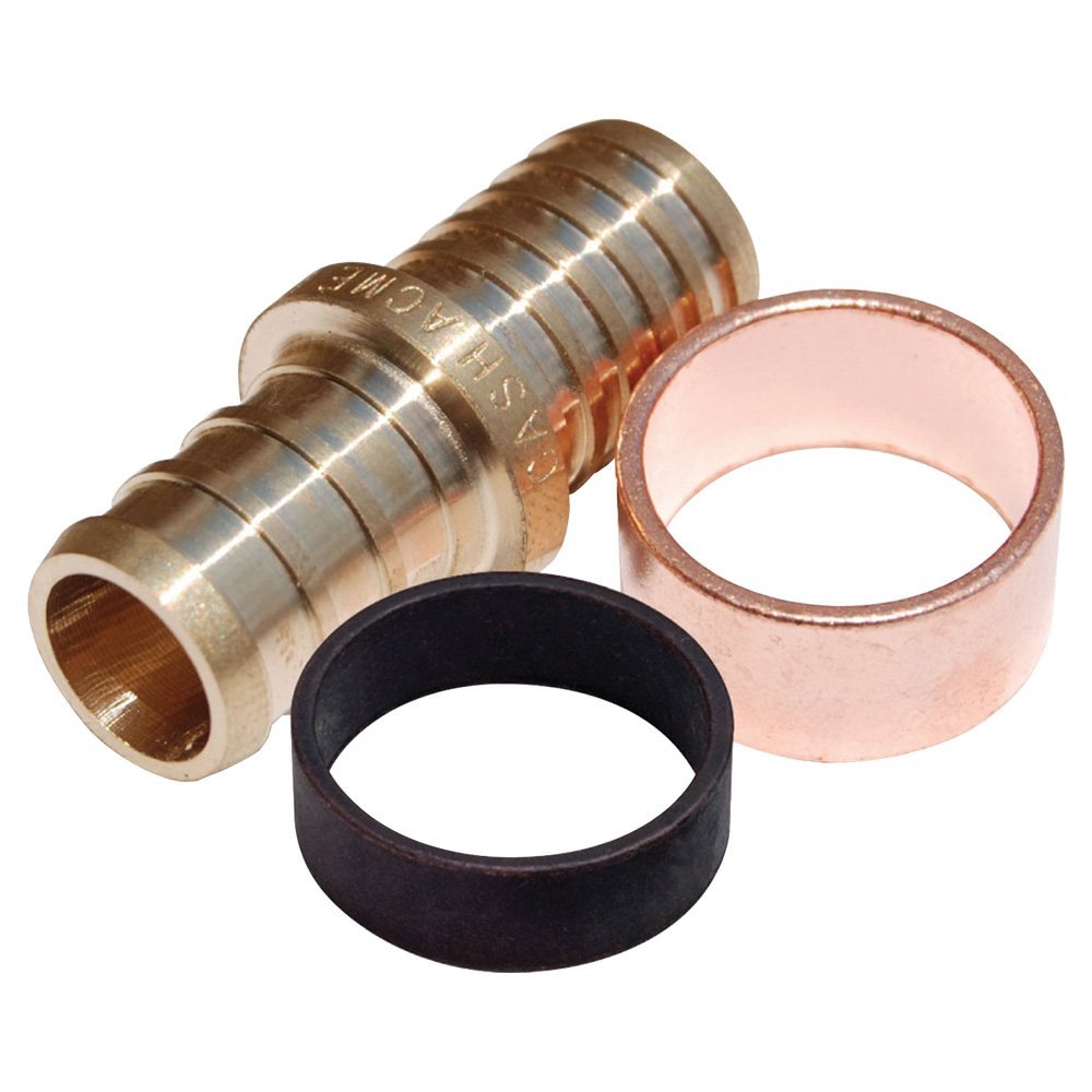 SharkBite® UC4006LFA Lead Free Brass PEX Barb Polybutylene Adapter, 3/8" x 3/8"