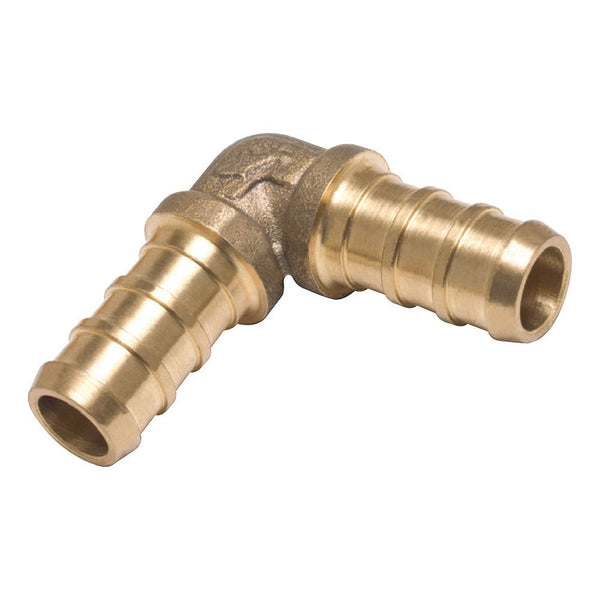 SharkBite® UC246LFA Lead Free Insert PEX Barb Elbow, 90-Degree, 3/8" x 3/8"