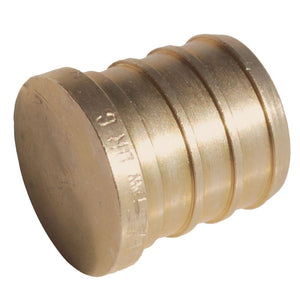 SharkBite® UC512LFA Lead Free Brass Barb PEX Plug, 3/8"
