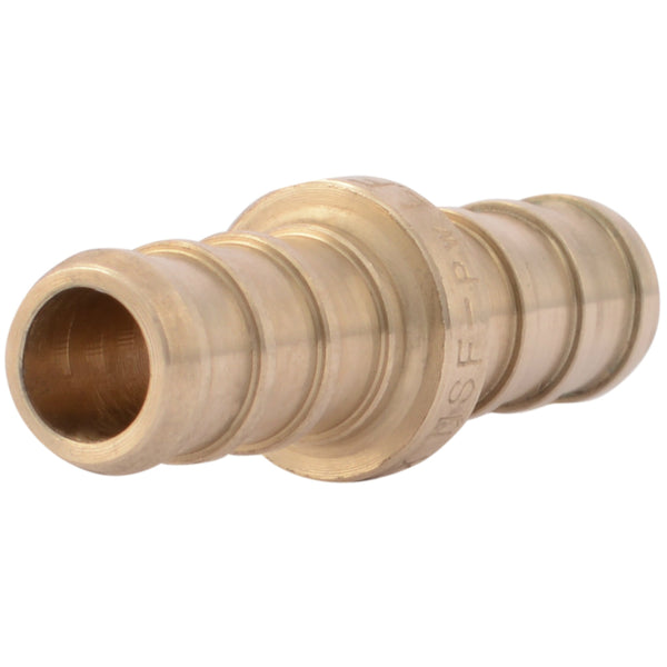 SharkBite® UC006LFA Lead Free Brass Barb Pex Coupling, 3/8" x 3/8"